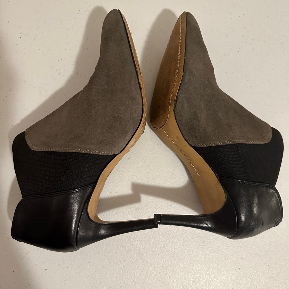 Vince Camuto Womens Ankle Bootie Boots Black Gray Size 10 M/40 Casual